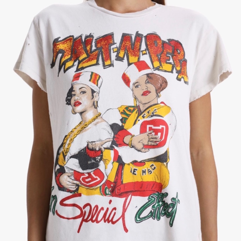 Made Worn Salt N Pepper In Special Effect Crew Tee